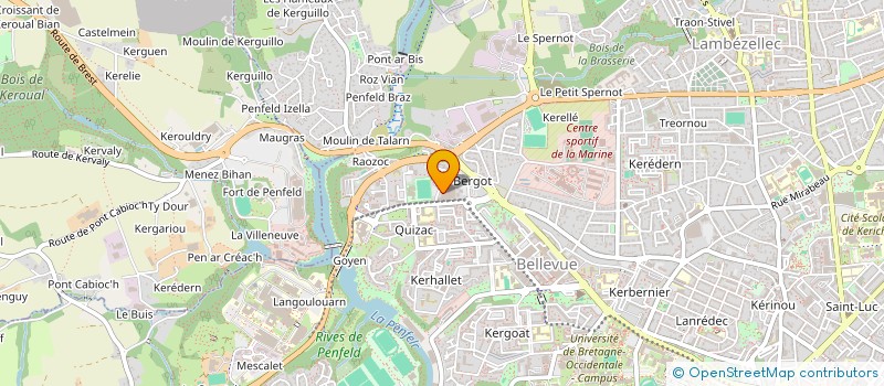 localisation de l'entreprise ASAMANDO  BREST