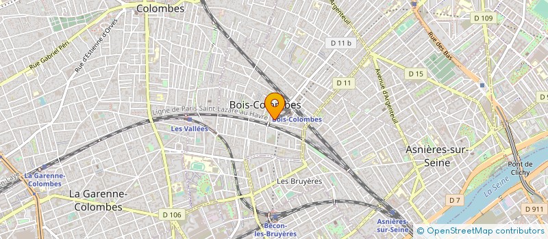 localisation de l'entreprise ASAMAYA à BOIS-COLOMBES