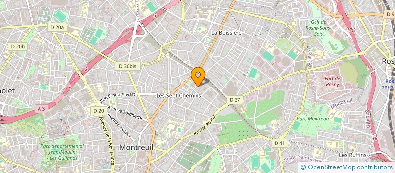localisation de l'entreprise ASAP à MONTREUIL