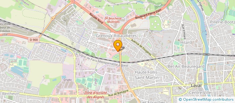 localisation de l'entreprise ASAP ASSURANCES à LAVAL