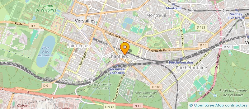localisation de l'entreprise ASAP CONSEIL à VERSAILLES