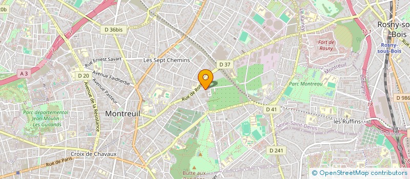localisation de l'entreprise ASAP INFORMATIQUE à MONTREUIL