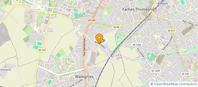 localisation de l'entreprise ASAP MARKETING  WATTIGNIES