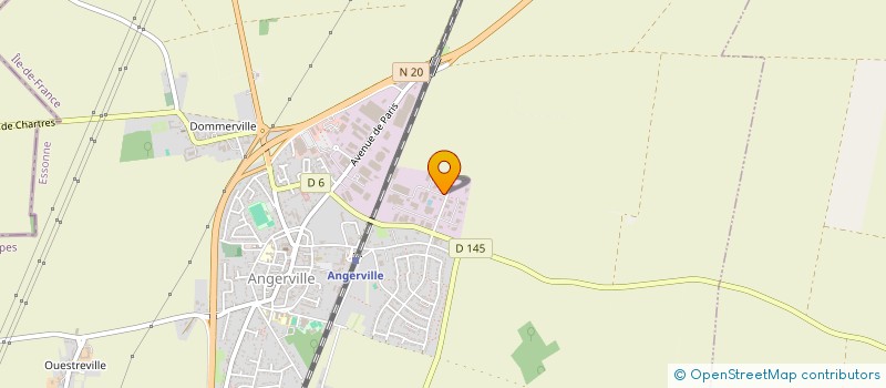 localisation de l'entreprise ASAP PRODUCTION  ANGERVILLE