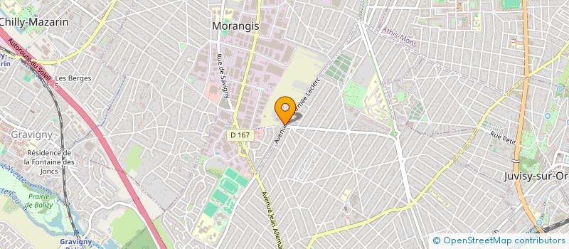 localisation de l'entreprise ASAP4U à MORANGIS