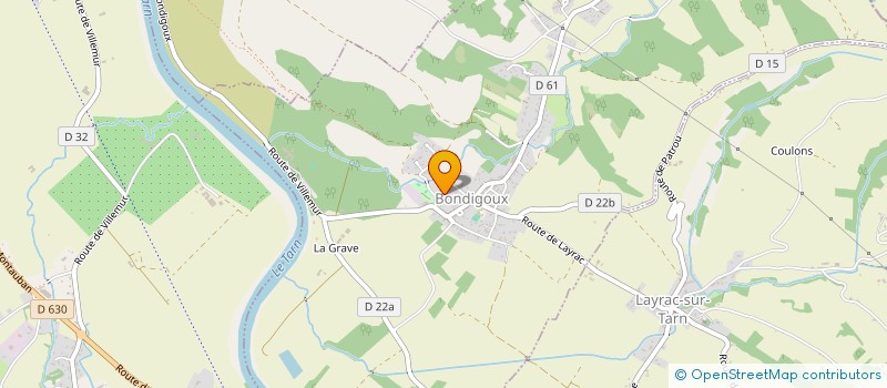 localisation de l'entreprise ASAPE GYM  BONDIGOUX