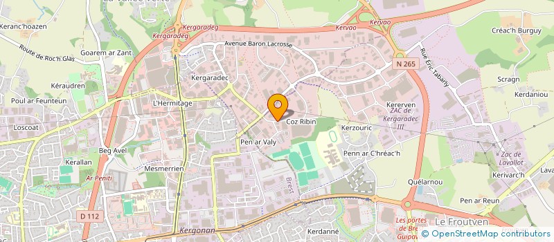 localisation de l'entreprise ASAPLAB à GUIPAVAS