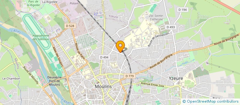 localisation de l'entreprise ASAR à MOULINS