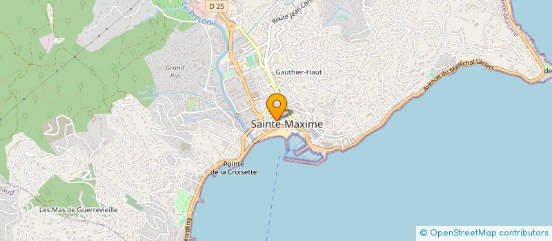 localisation de l'entreprise ASARA à SAINTE-MAXIME