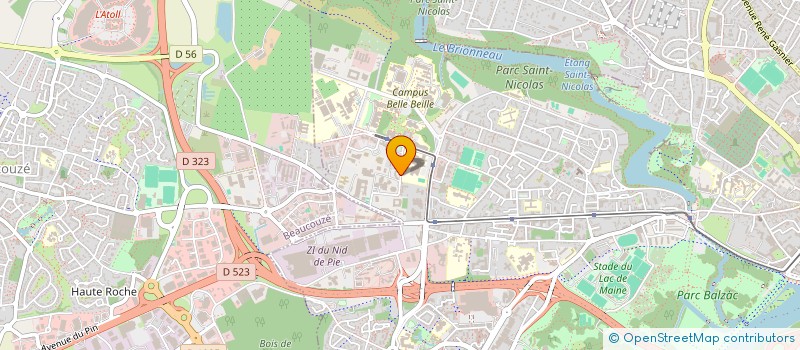 localisation de l'entreprise ASARTIS DEVELOPPEMENT à ANGERS