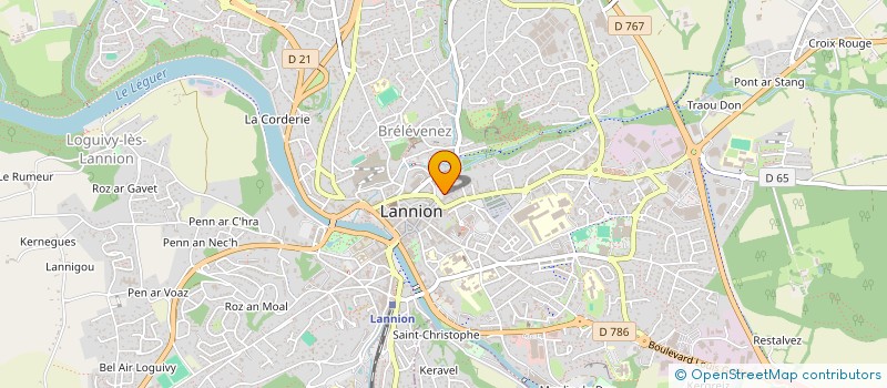 localisation de l'entreprise ASAS PRO  LANNION