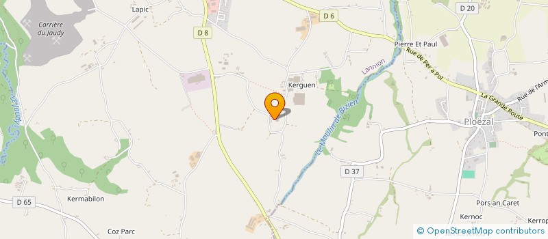 localisation de l'entreprise ASAT  LA ROCHE-JAUDY