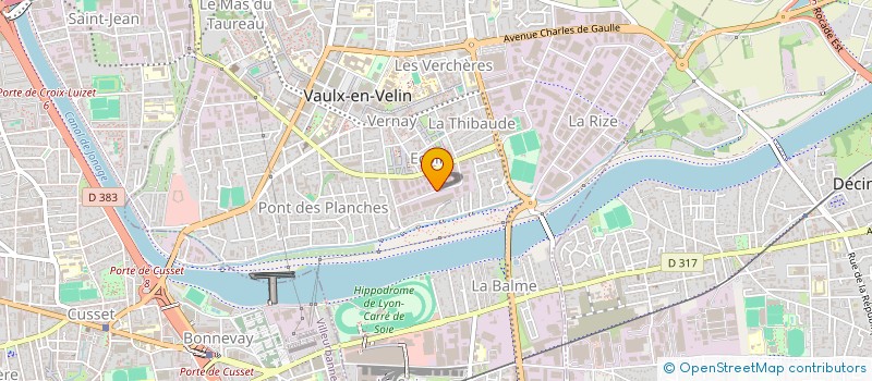 localisation de l'entreprise ASAT MEKAN (ASSOC. SPORTIVE AMICALE TURC)  VAULX-EN-VELIN