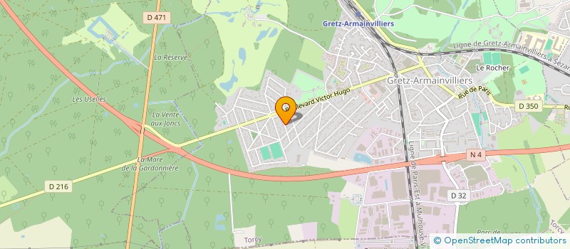 localisation de l'entreprise ASATA à GRETZ-ARMAINVILLIERS