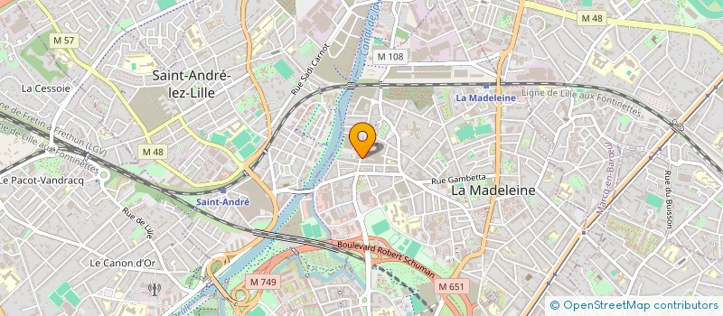 localisation de l'entreprise ASATIS à LA MADELEINE