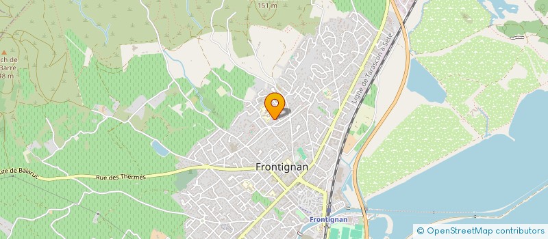 localisation de l'entreprise ASAUP à FRONTIGNAN