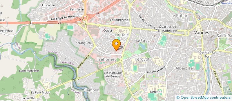localisation de l'entreprise ASAVPA 56 à VANNES