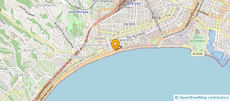localisation de l'entreprise ASB à NICE