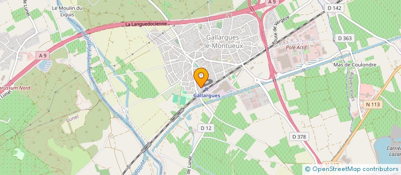 localisation de l'entreprise ASB  GALLARGUES-LE-MONTUEUX