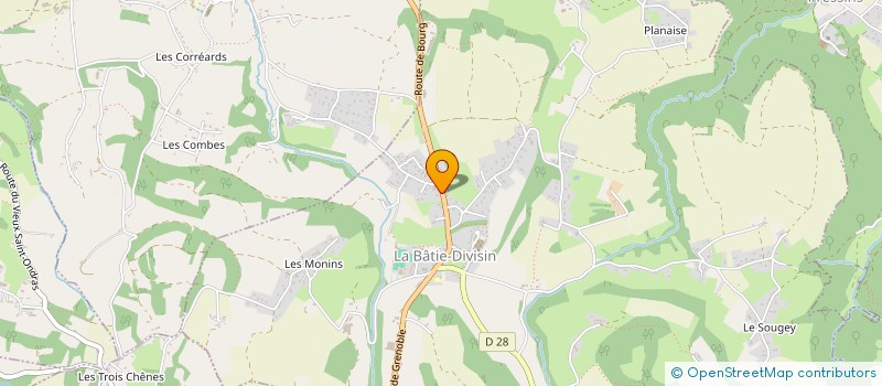 localisation de l'entreprise ASB AGENCEMENTS  LES ABRETS EN DAUPHINE