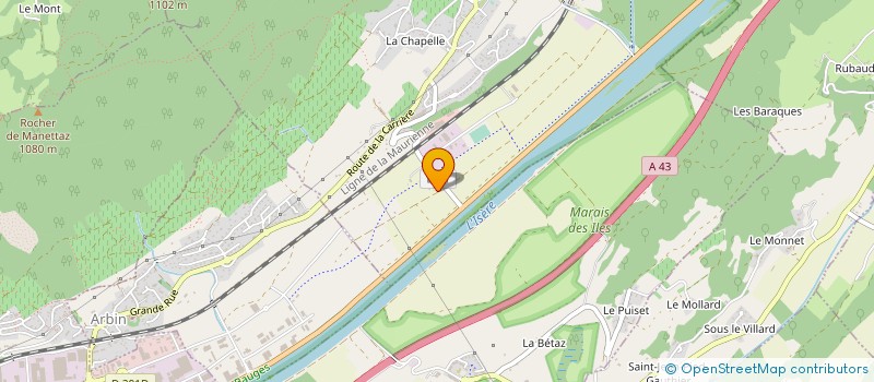 localisation de l'entreprise ASB - ALPES SOLUTIONS BUSINESS  CRUET