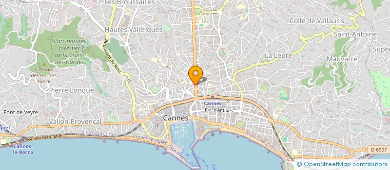 localisation de l'entreprise ASB AZUR SERVICE BATIMENT à CANNES
