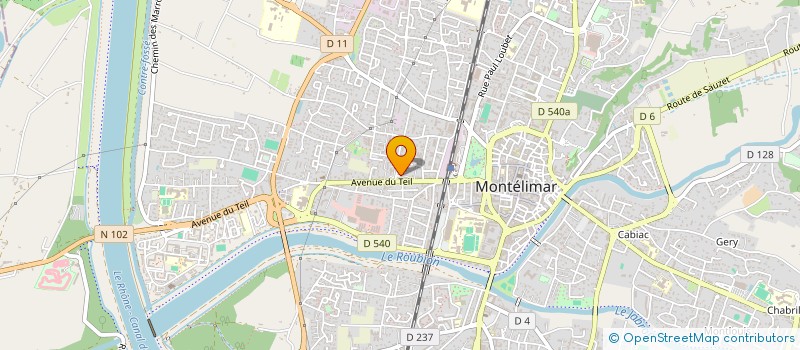 localisation de l'entreprise ASB COMPETITION  MONTELIMAR