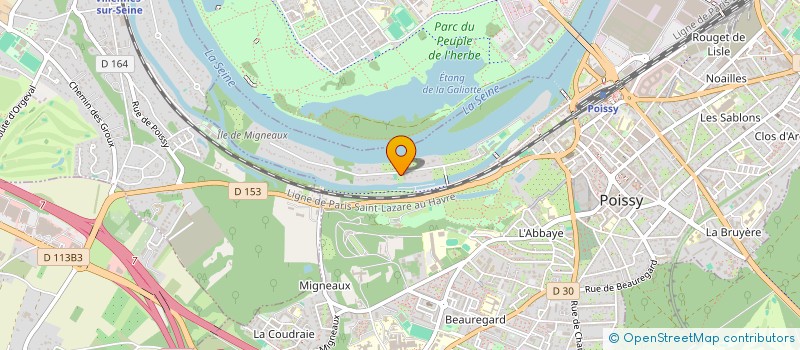 localisation de l'entreprise ASB CONSTRUCTION  POISSY