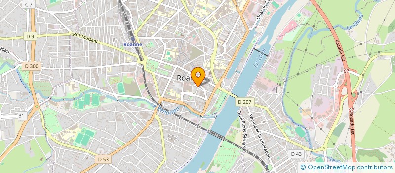 localisation de l'entreprise ASB LE KARAK  ROANNE