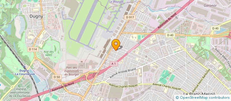 localisation de l'entreprise ASB PATRIMOINE à LE BLANC-MESNIL