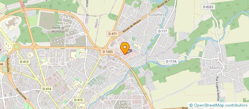 localisation de l'entreprise ASB PLATRERIE à MELUN