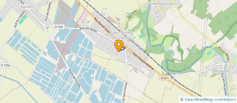 localisation de l'entreprise ASB PLOMBERIE  SAINT-PARRES-LES-VAUDES