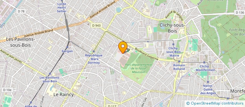 localisation de l'entreprise ASB PROPERTY SCI à CLICHY-SOUS-BOIS