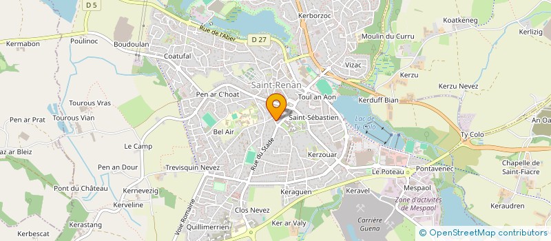 localisation de l'entreprise ASB SUSHI  SAINT-RENAN