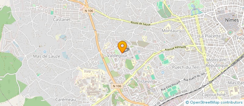 localisation de l'entreprise ASB TRADING à NIMES
