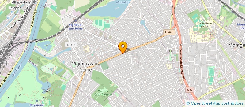 localisation de l'entreprise ASB TRANSPORT à VIGNEUX-SUR-SEINE