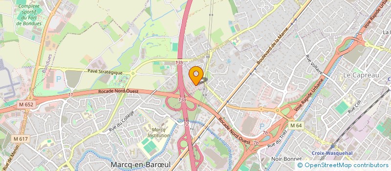 localisation de l'entreprise ASBAK à MARCQ-EN-BARŒUL