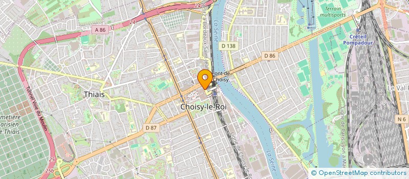 localisation de l'entreprise ASBAT  CHOISY-LE-ROI