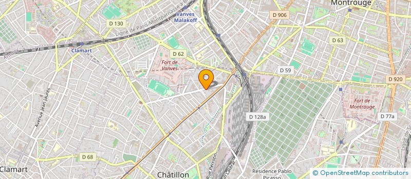 localisation de l'entreprise ASBD  CHATILLON