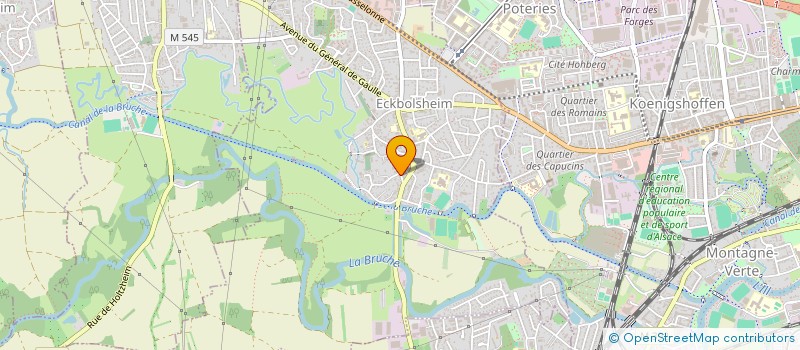 localisation de l'entreprise ASBEST ENVIRONNEMENT  ECKBOLSHEIM