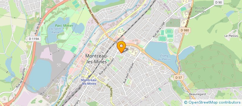 localisation de l'entreprise ASBF  MONTCEAU-LES-MINES