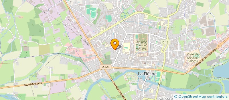 localisation de l'entreprise ASBG TIR  LA FLECHE