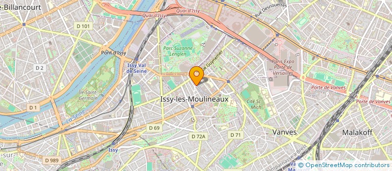 localisation de l'entreprise ASBJMCBDC  ISSY-LES-MOULINEAUX