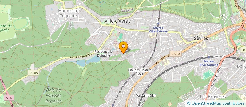 localisation de l'entreprise ASBL VIVANT à VILLE-D'AVRAY