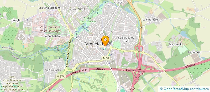 localisation de l'entreprise ASBM  CARQUEFOU