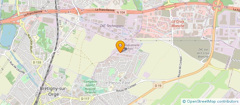 localisation de l'entreprise ASBM ASSAINISSEMENT à LE PLESSIS-PATE