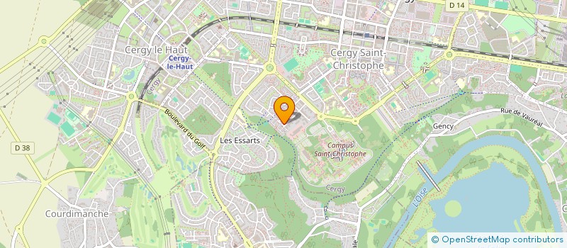 localisation de l'entreprise ASBM TELECOM  CERGY