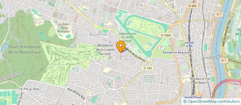 localisation de l'entreprise ASBS RACING à GARCHES