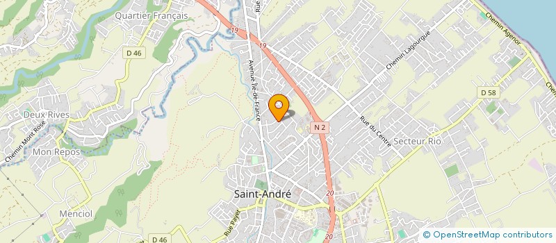 localisation de l'entreprise ASBTP à SAINT-ANDRE