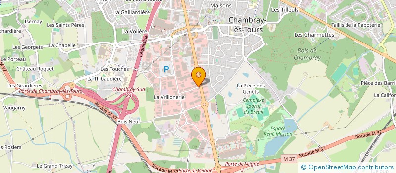 localisation de l'entreprise ASBV2C à CHAMBRAY-LES-TOURS